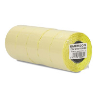 Etykieta cenowa do metk. DM 26x16 mm 600 dwurzędowa fala żółta (5 szt.)